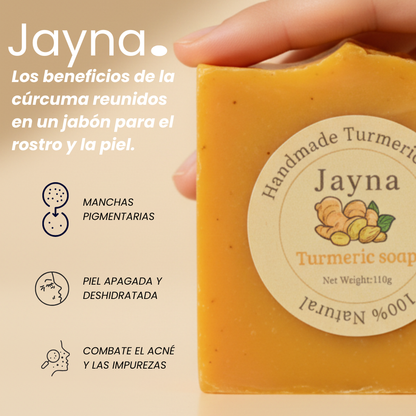 Jabón facial purificante con cúrcuma