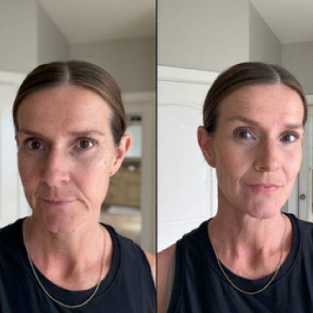 Base de maquillaje 2 en 1 con brocha integrada